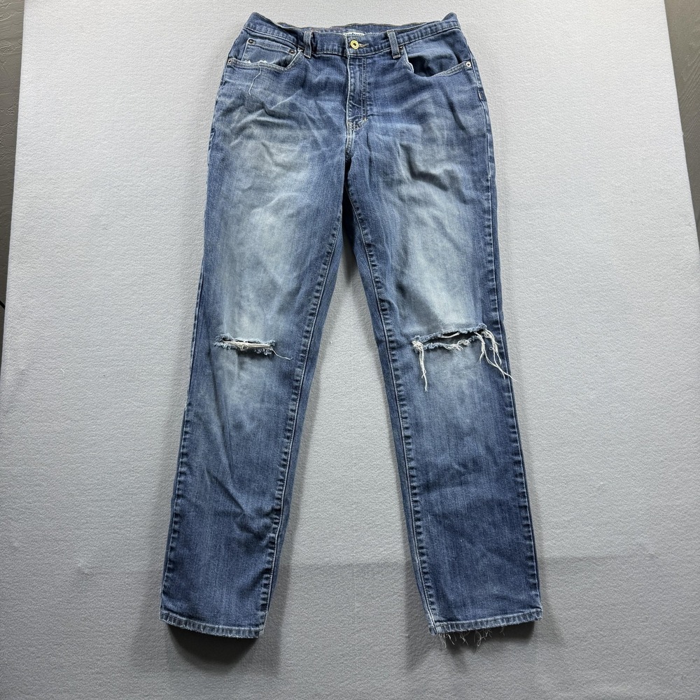 Urban Pipeline Jeans Mens 31x31 Blue Medium Wash Slim Tapered Distressed Denim